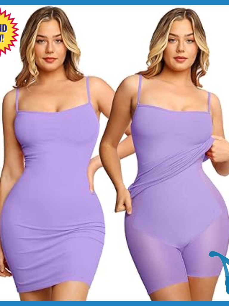 Built-In Bra Tummy Control Shapewear Mini Bodycon Dress Party Night Out